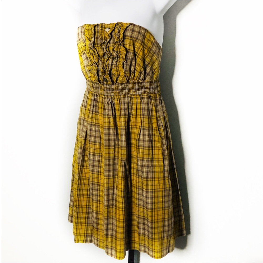 Anthropologie Maeve Strapless Dress-a6 - Picture 3 of 8
